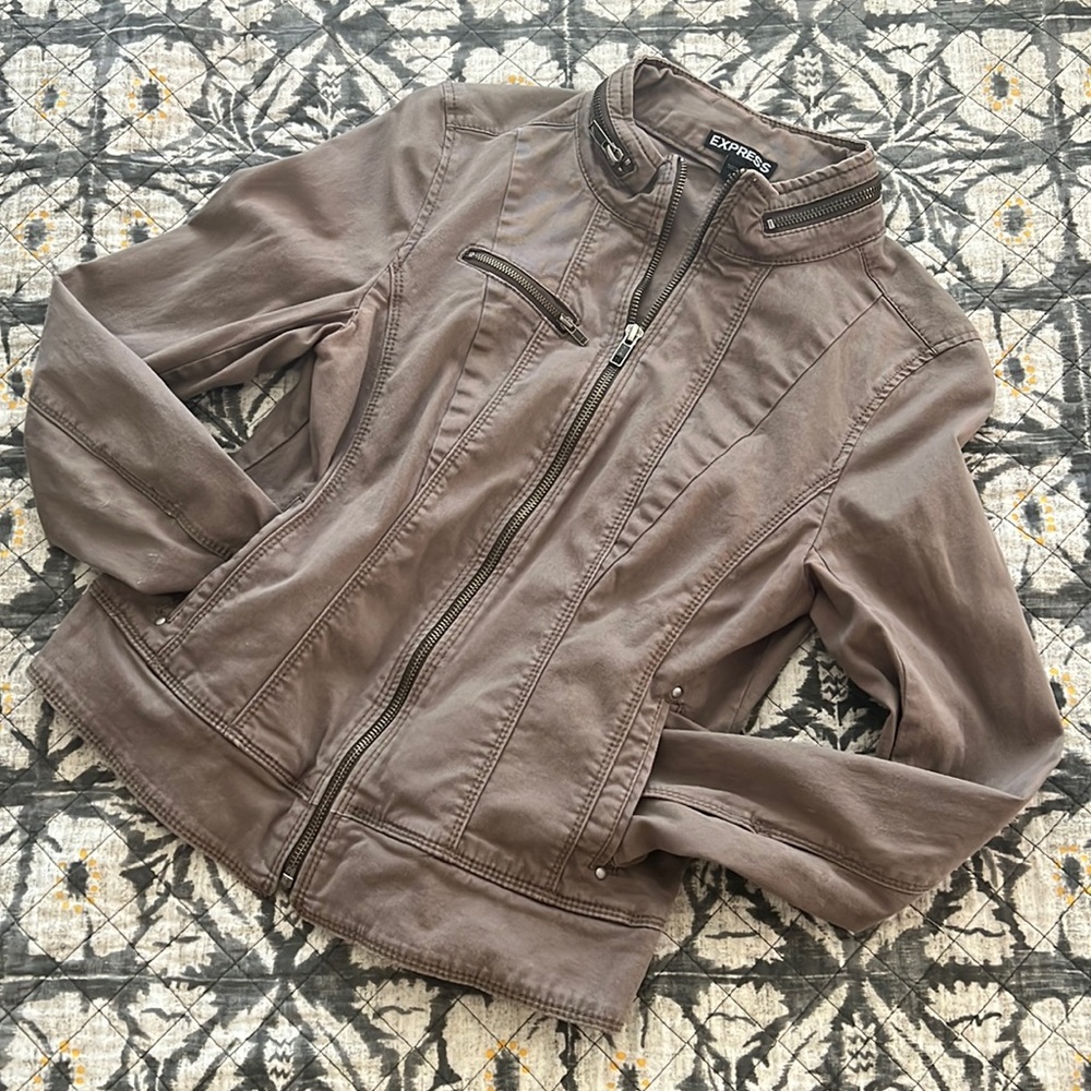 • EUC • Express Mocha Cotton Jacket • Sz. S